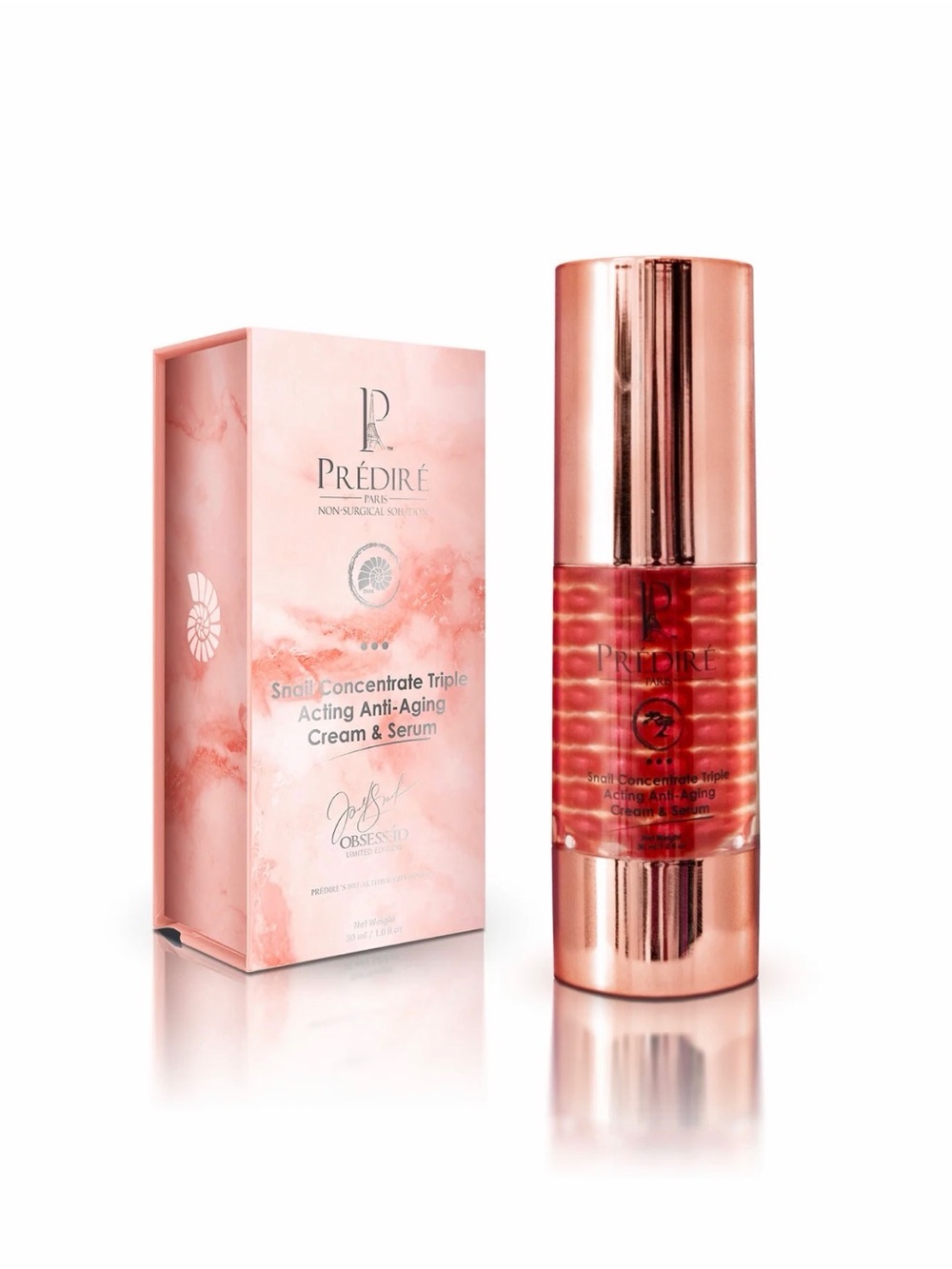 Predire Paris Pink Snail Concentrate Triple Acting Anti-Aging Cream & Serum